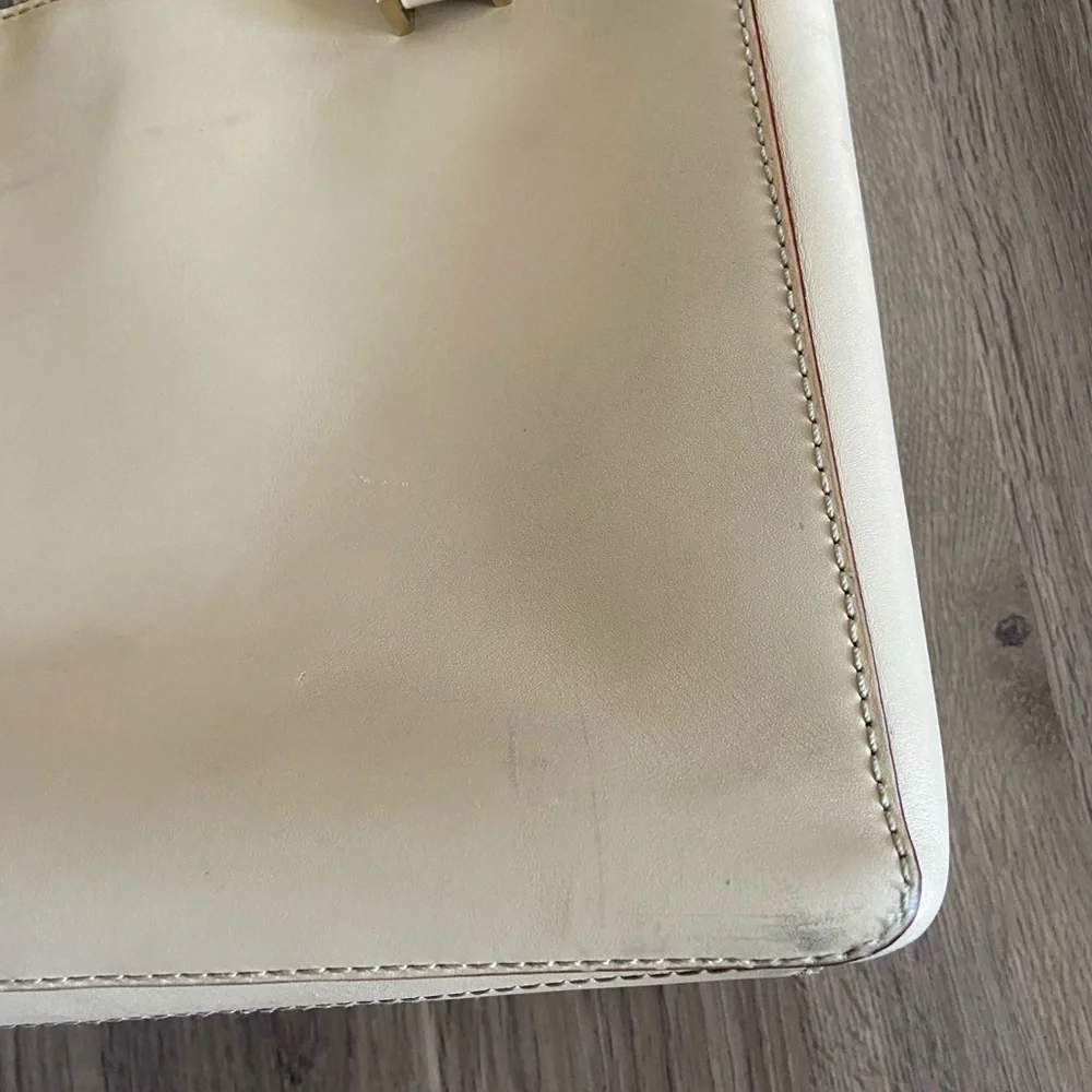 Kate Spade Cream Leather Tote